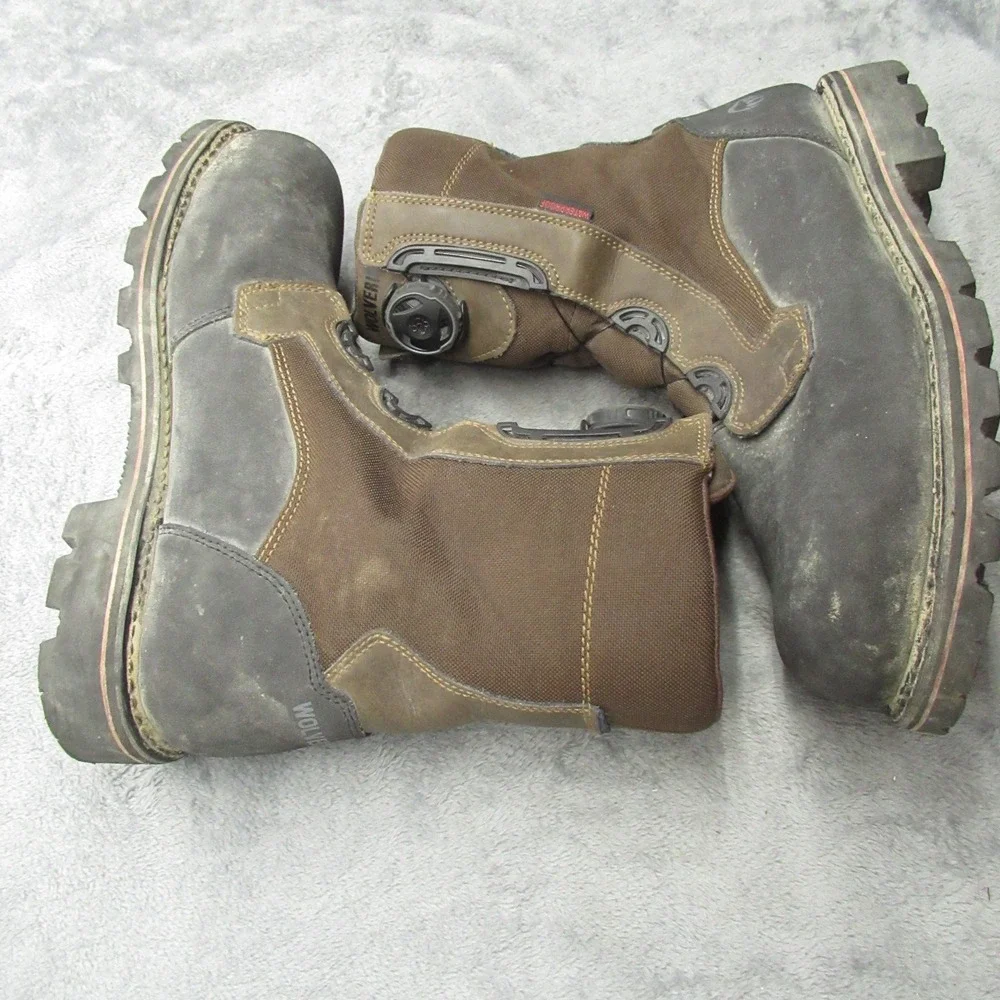 Wolverine Boot Men 11.5M Waterproof SteelToe BOA Drillbit Oil Rigger Rugged Work